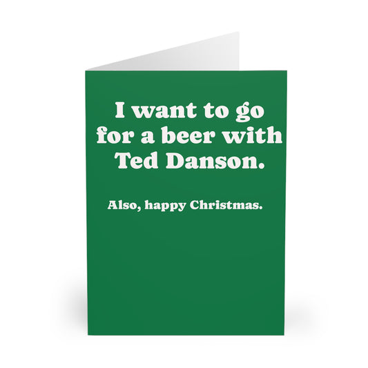 Greeting Cards, Christmas, Ted Danson Beer (5 Pack)