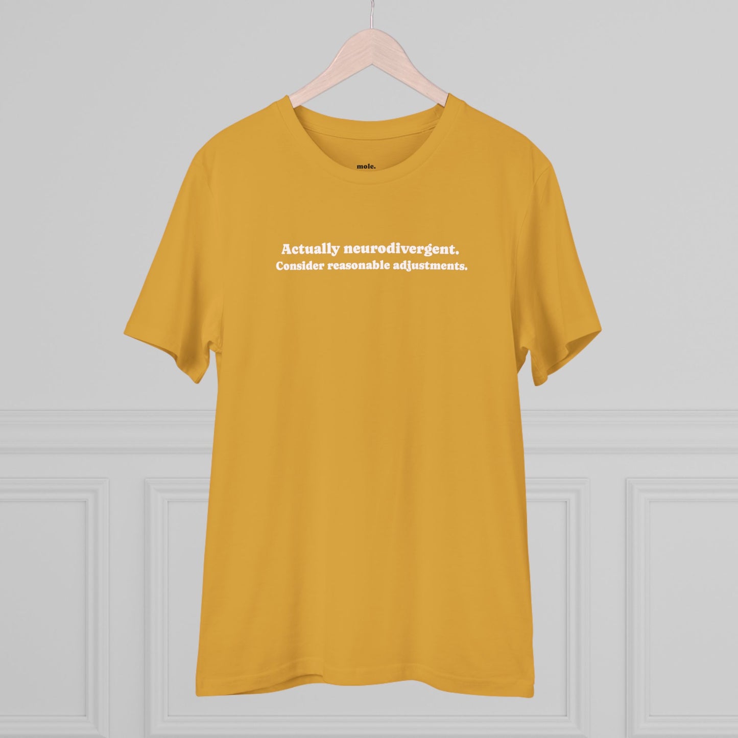 T-Shirt, Organic, Unisex, Reasonable Adjustments