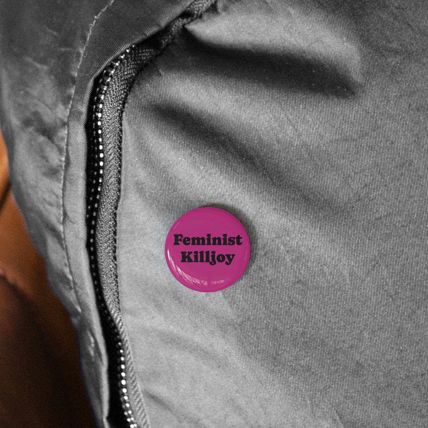 Pin, Feminist Killjoy (pink)