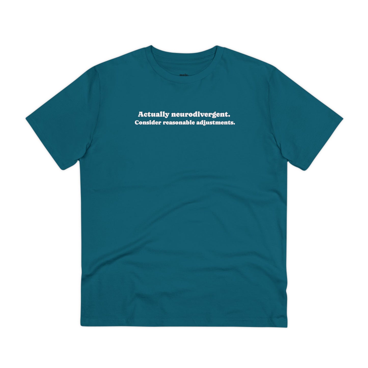 T-Shirt, Organic, Unisex, Reasonable Adjustments