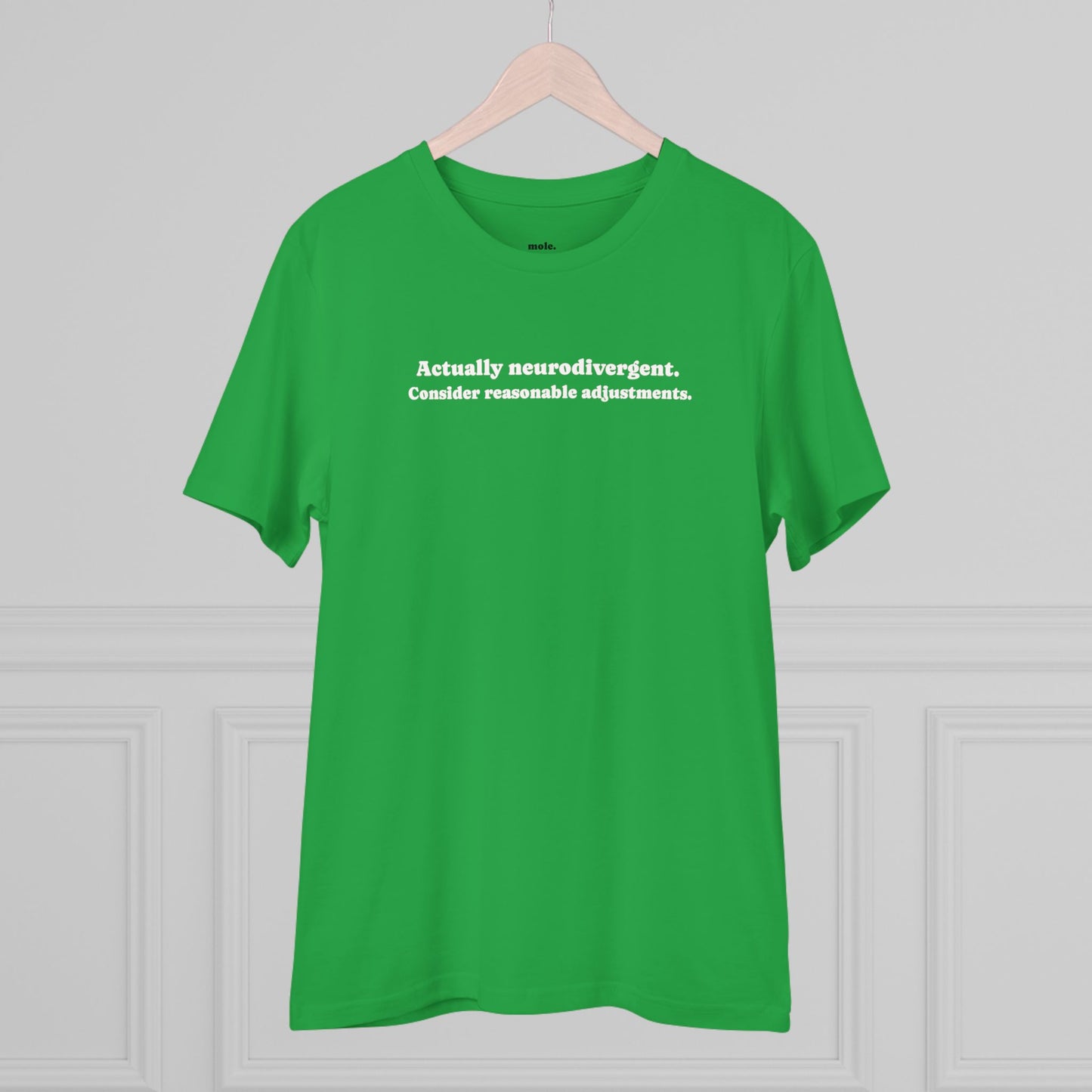 T-Shirt, Organic, Unisex, Reasonable Adjustments