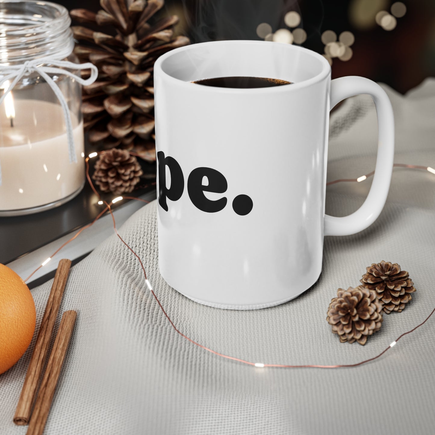 Mug, Ceramic, Nope, 11oz, 15oz