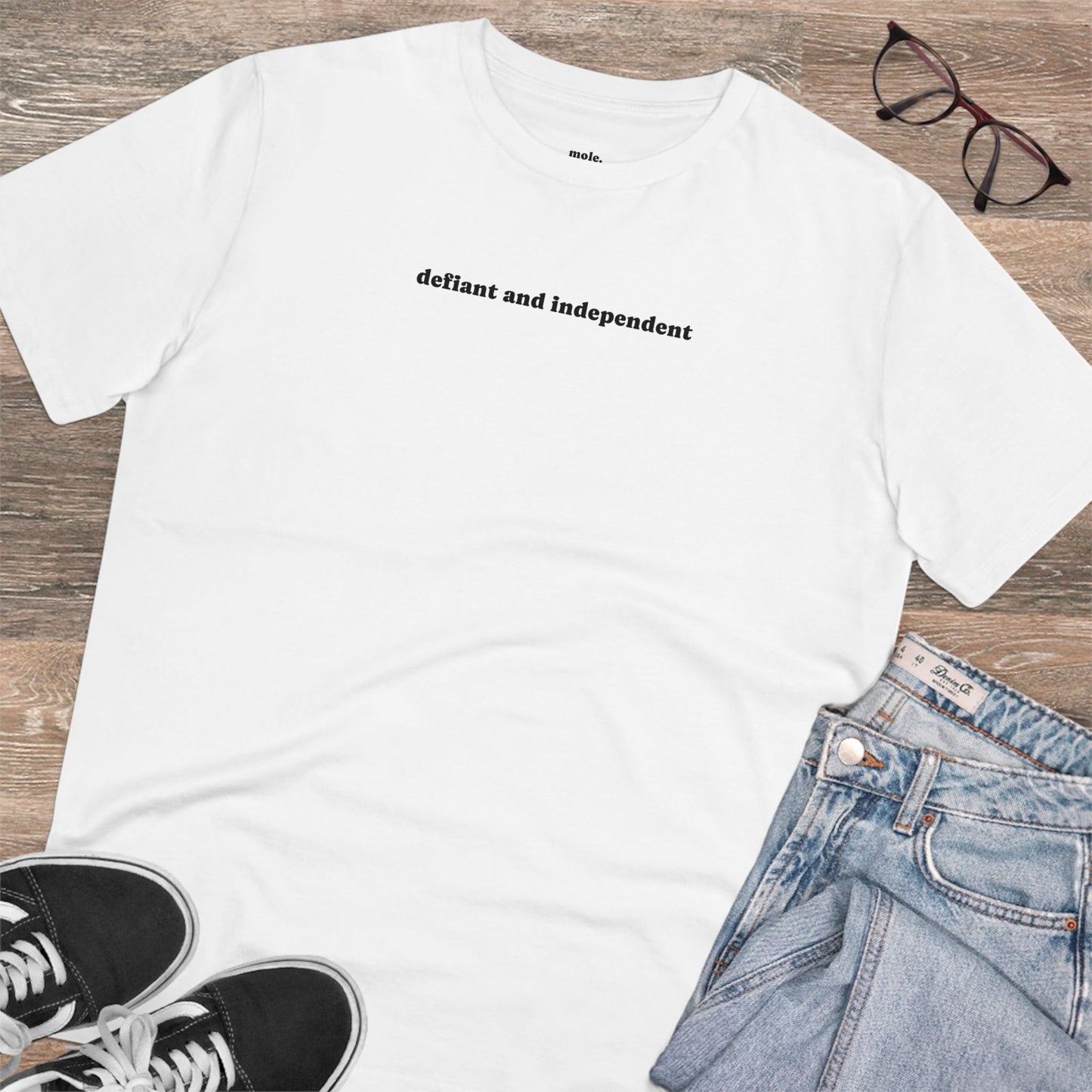 T-Shirt, Organic, Unisex, Defiant and Independent