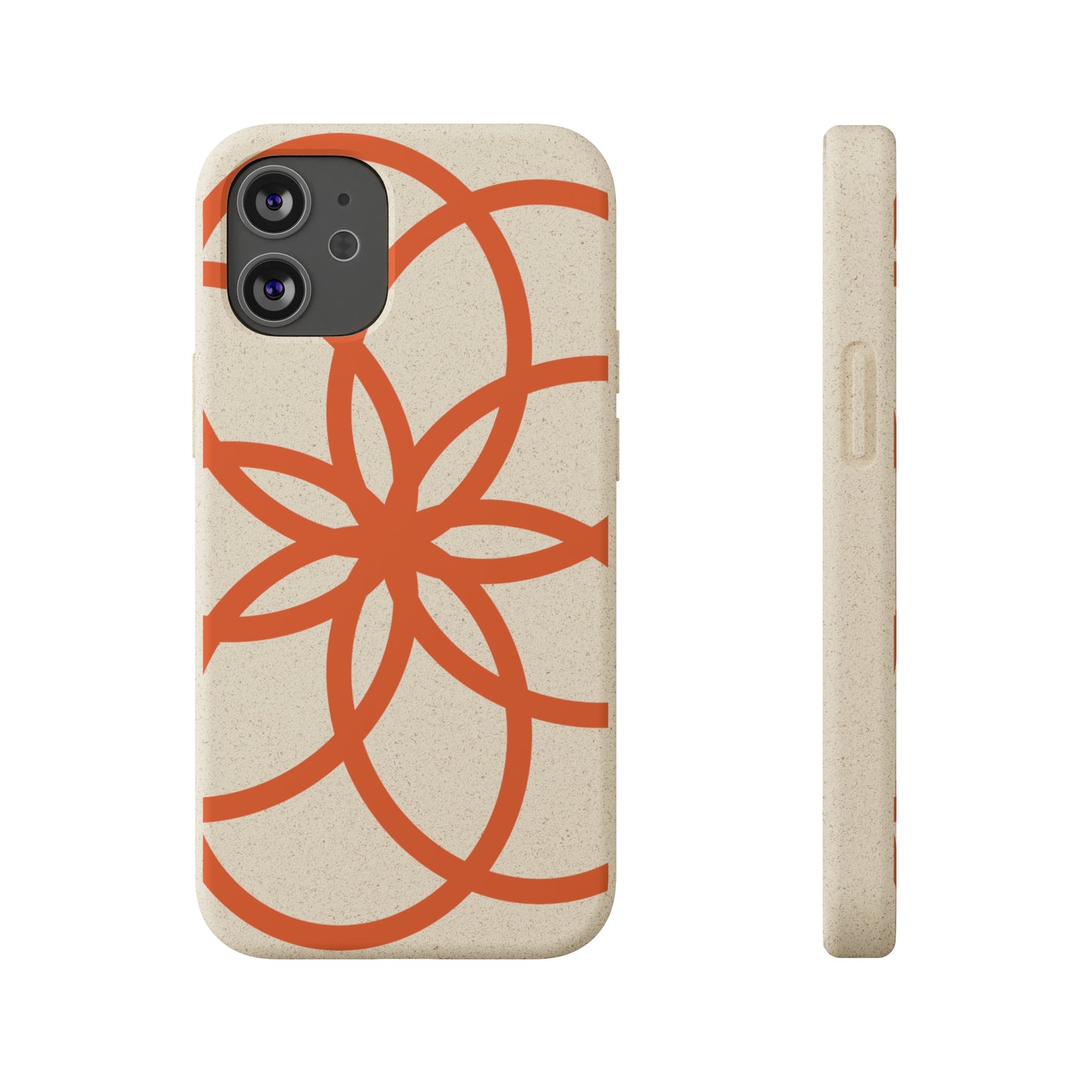 Phone Case, Biodegradable, Graphic Snowflake