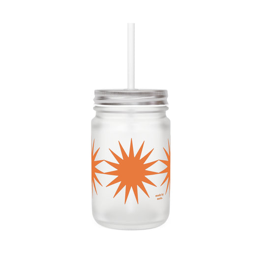 Mason Jar, Star, Orange