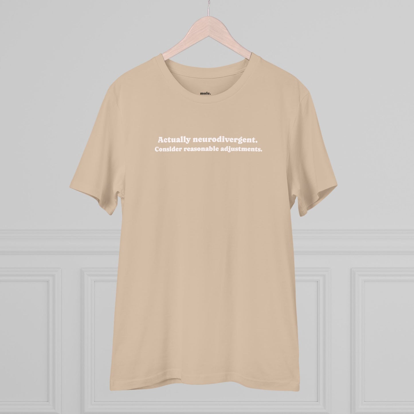 T-Shirt, Organic, Unisex, Reasonable Adjustments