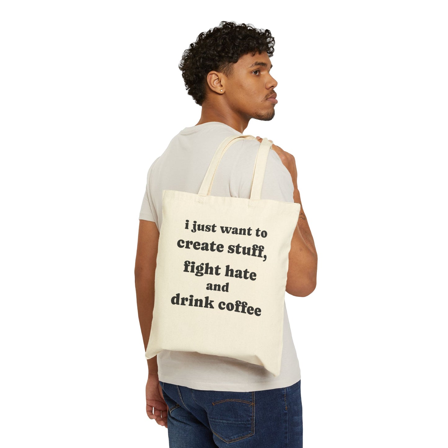 Tote Bag, Cotton, Fight Hate