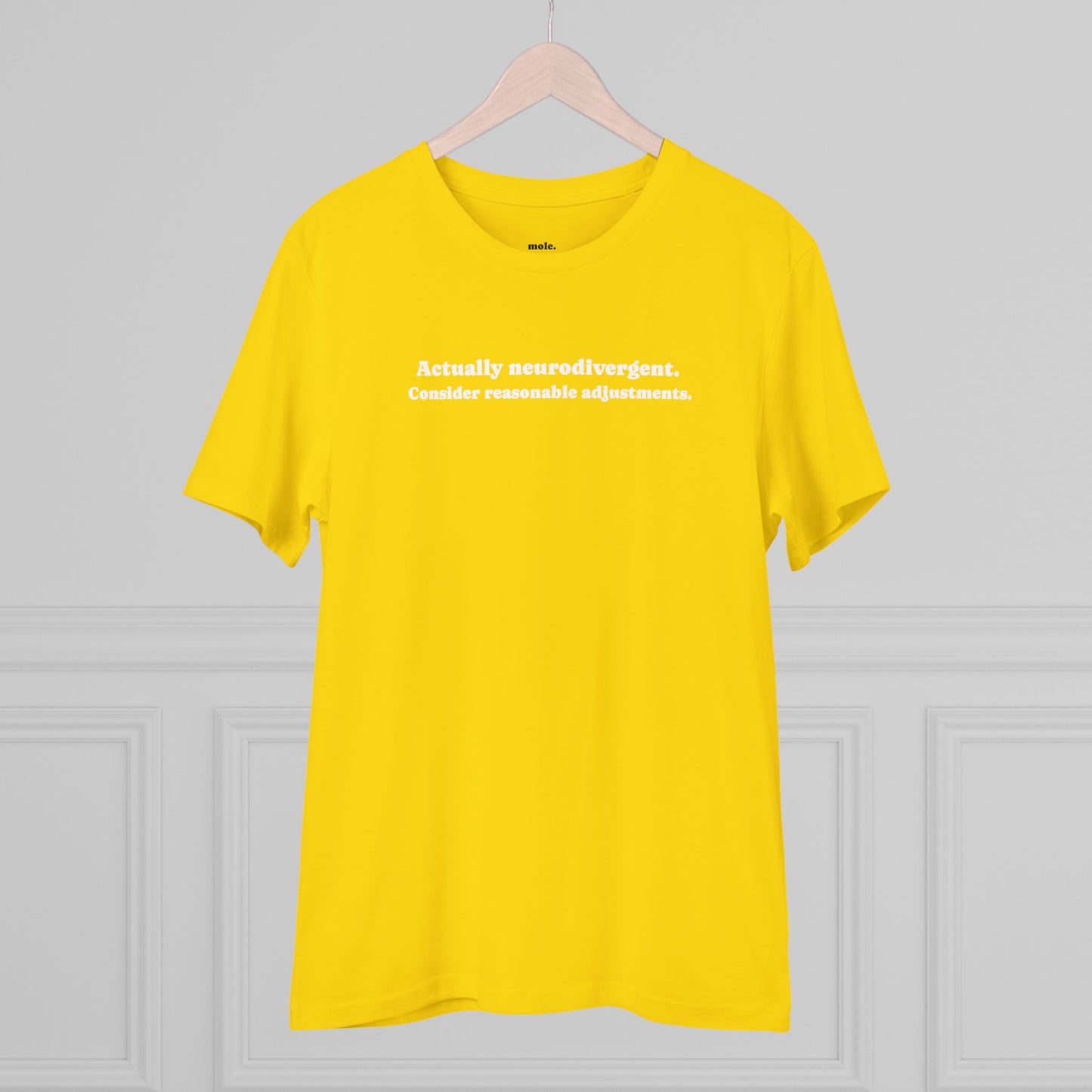 T-Shirt, Organic, Unisex, Reasonable Adjustments