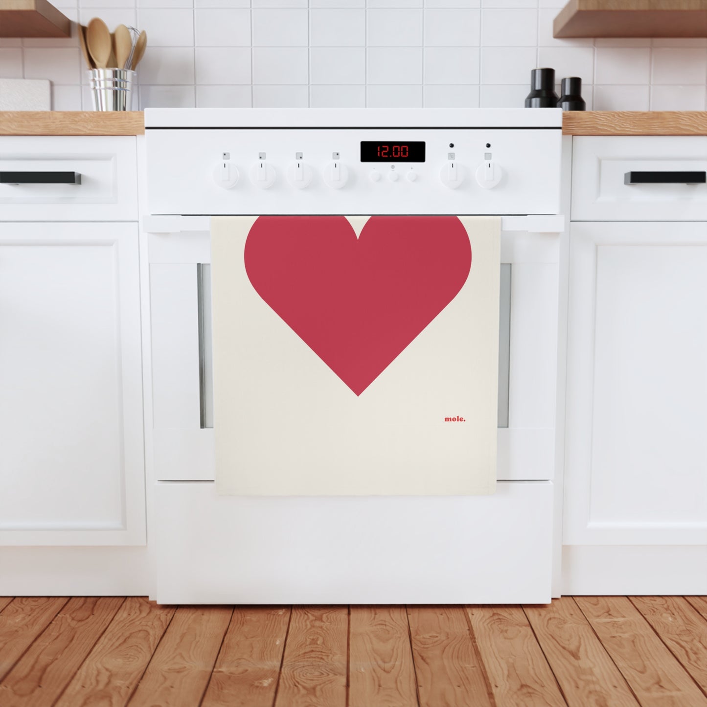 Tea Towel, Eco Cotton, Heart