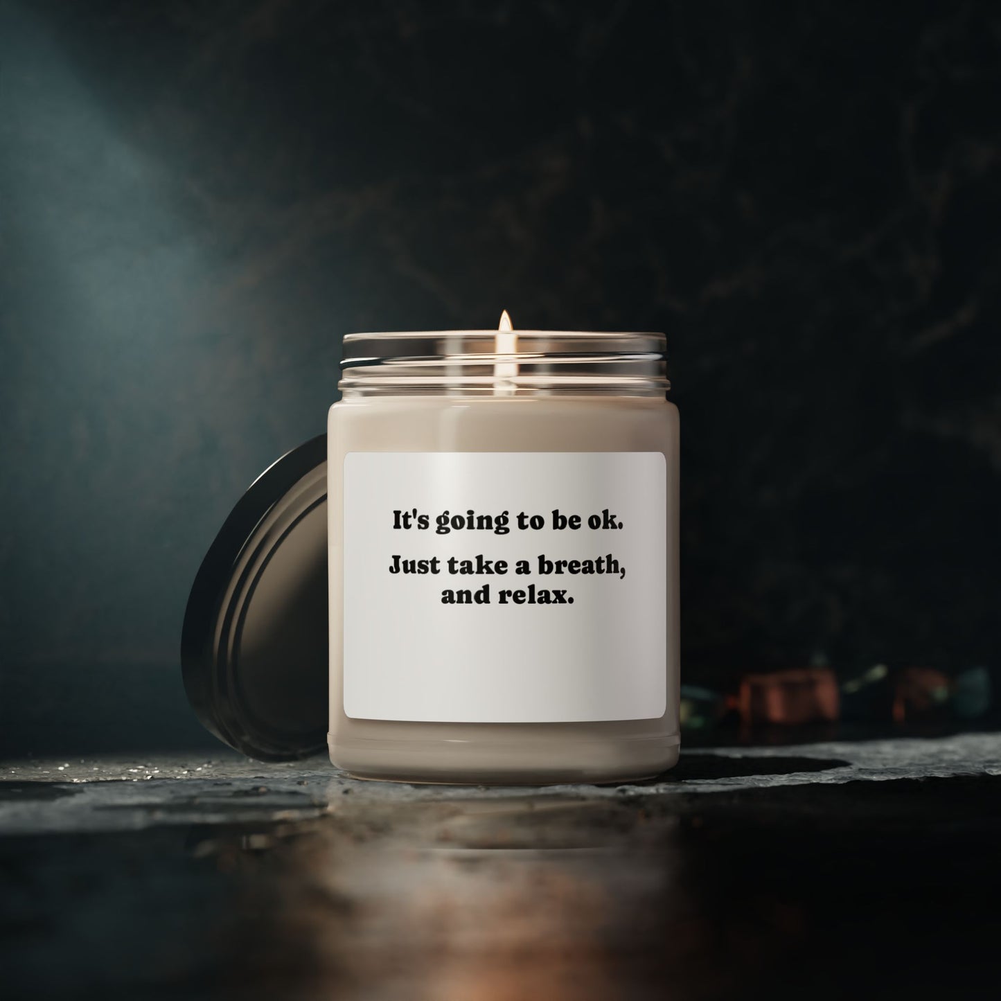 Candle, Soy, Scented, Its going to be ok, 9oz