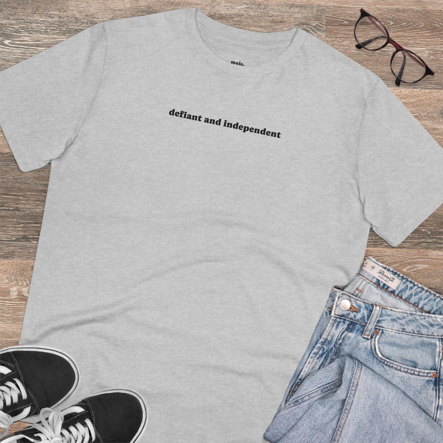 T-Shirt, Organic, Unisex, Defiant and Independent