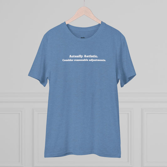 T-Shirt, Organic, Unisex, Actually Autistic