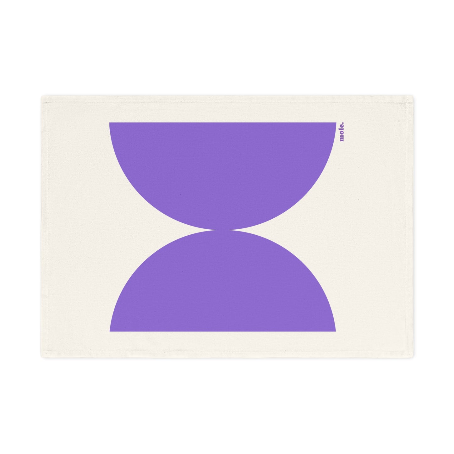 Tea Towel, Eco Cotton, Purple Circle