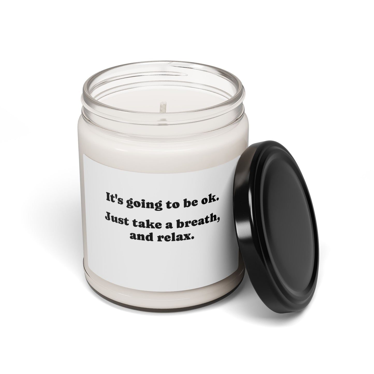 Candle, Soy, Scented, Its going to be ok, 9oz