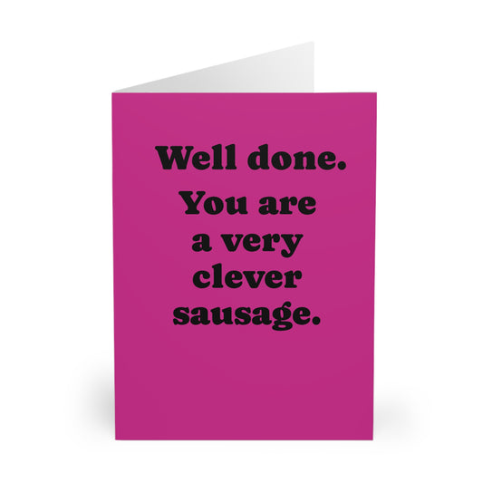 Greeting Cards, Clever Sausage (5 Pack)